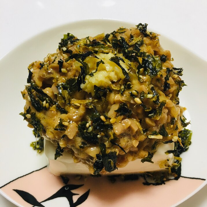 ヘルシー納豆盛り豆腐